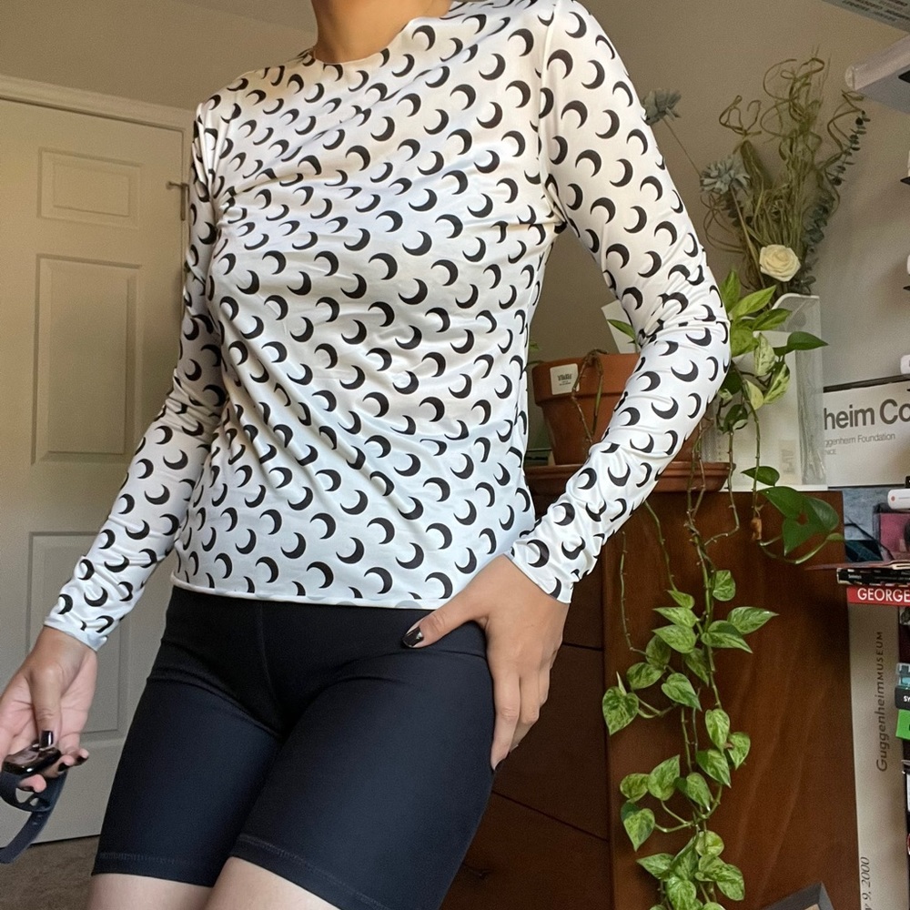 Marine Serre PrintedCrew  Neck Blouse